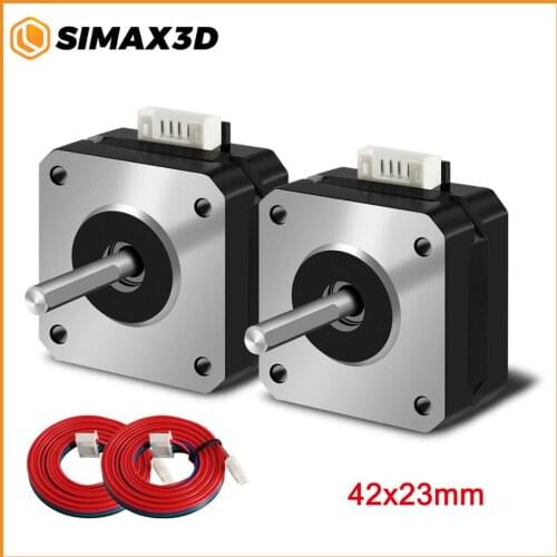 SIMAX3D 42x23 Nema 17 Stepper Motor 17HS4023 with 39.3in(1Meter) Cable 1.5A 2Phase 4 Wires 1.8 Degree for Ender 3 Creality CR-10