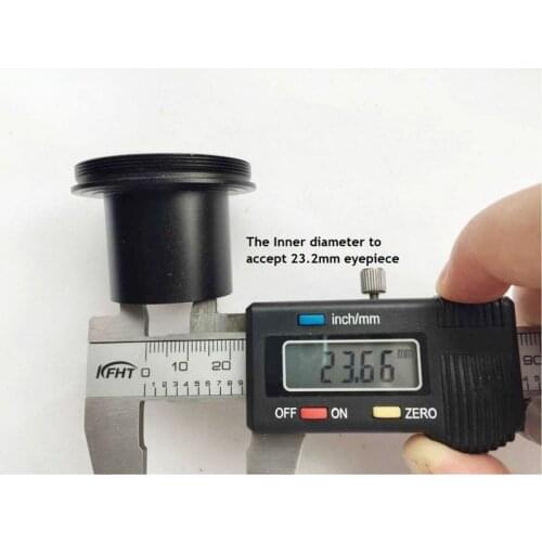 T mount 30mm to 23.2mm Microscope Camera Eyepiece Ring Adapter w/ C-mount Thread