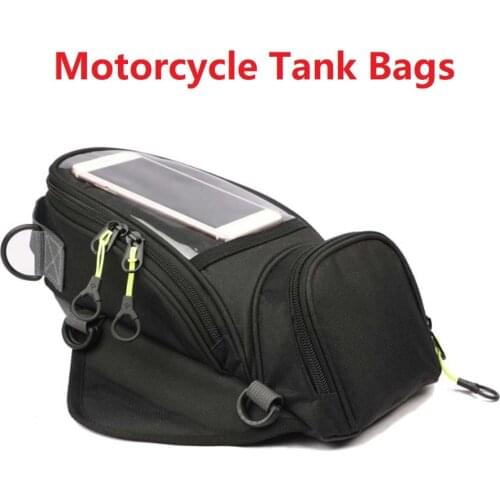 Universal Motorcycle Waterproof Motor Tank Bag Oil Fuel Tank Saddlebag Magnetic Motorcycle Backpack
