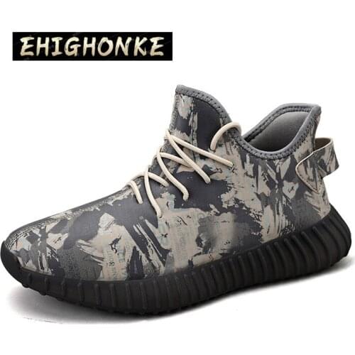 Classic Hot Sale Mens Mesh Knitted Sneakers Flat Gothic Shoes Running Shoes Ultralight Design Casual Ladies Lace-up Walking Y47