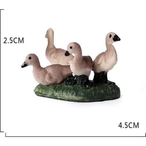 Wilflife Goose Model Set Animal Model Figure Toy Gift For Children Kids