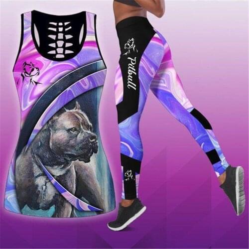French Bulldog 3D Digital Printed Hollow Tanktop Women Sexy Vest Girls Fashion Kawaii Tank tops Clothes ropa mujer Drop ship-231