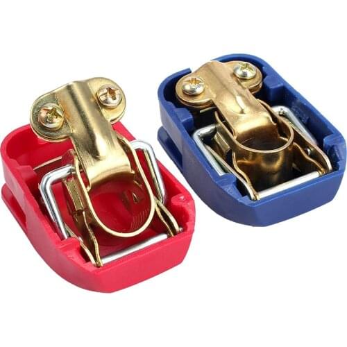 1 Pairs Quick Release Battery Terminal Connectors Quick Disconnect Terminals Brass Battery Terminal Clamps for Top Post Battery