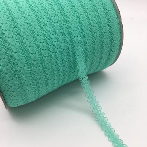 10yards/lot 5/8" (15mm)Wide Cyan Bilateral Handicrafts Embroidered Net Lace Trim Ribbon DIY Sewing & Skirt Accessories