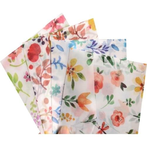 20pcs/pack Color printed envelope Translucent envelope special sulfuric acid paper Students DIY for festival wishes gifts