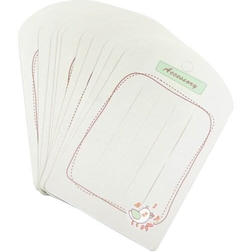 20x Jewelry Display Cards Jewelry Package Cards Hanging Cards Display Tags