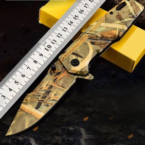 3CR13 Coating Process Folding Knife 440 Stainless Steel Folding Knife Pocket Knife Multifunctional Tactical Knife