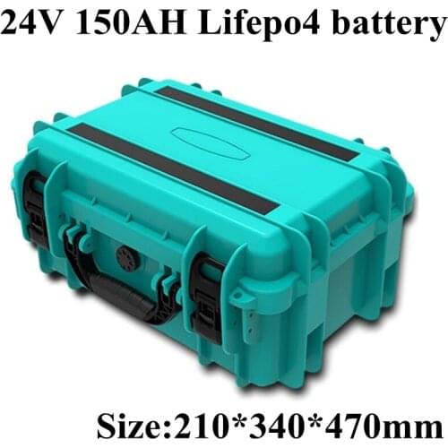 24V 150Ah LiFepo4 Battery Pack for Solar Street Light Yacht RV Caranvan Autocaravanas Motorhome Camper +charger