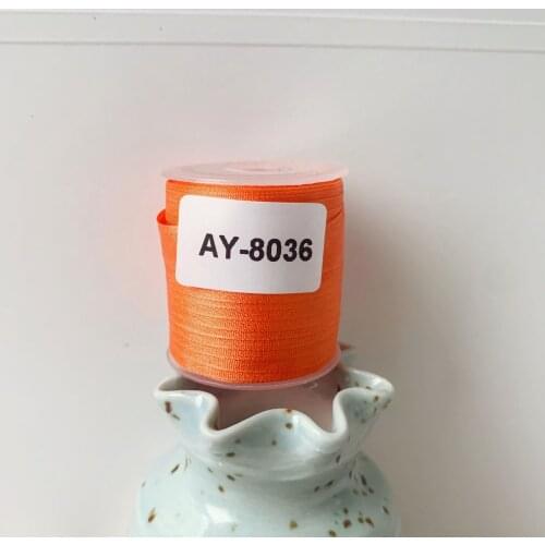 AY-8036 A Roll Wholesale 2mm-36mm 100% Pure Silk Embroidery Ribbons Handcraft Supply Double Faced Thin Taffeta Silk Ribbon