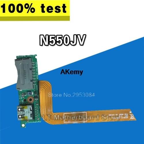 For Asus G550JK G550J G550JV USB Card Reader Port Board with Cable 69N0Q2B10C01