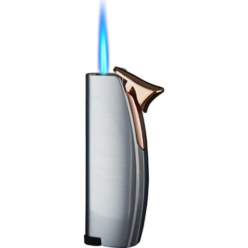 Focus FOCUS Gas Lighters Windproof Straight Blue Flame Cigar Creative Metal Lighter