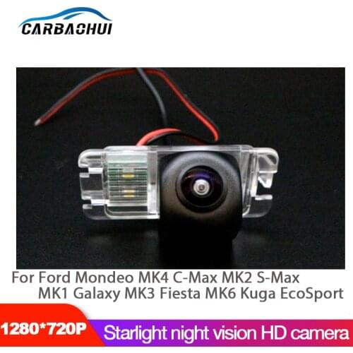 170 Degree HD Reverse Rear View Camera For Ford Mondeo MK4 C-Max MK2 S-Max MK1 Galaxy MK3 Fiesta MK6 Kuga EcoSport Night Vision