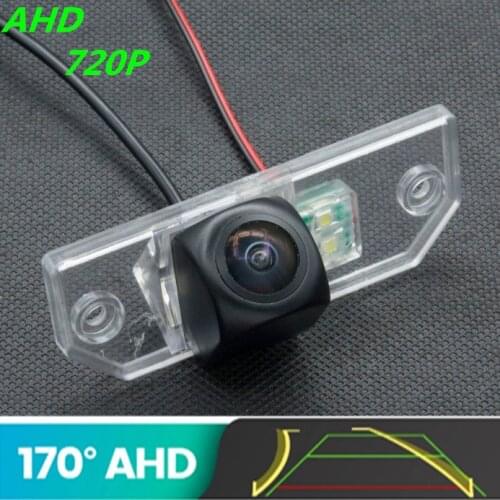 AHD 720P Trajectory Fisheye Car Rear View Camera For Ford Focus Sedan 2 3 2008 - 2012 C-Max C Max Mondeo Reverse Vehicle Camera