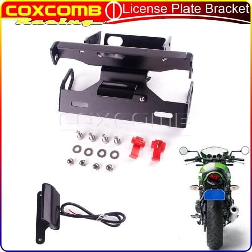 Motorcycle Rear Tail Tidy Fender Eliminator Kit License Plate Holder Bracket w/LED Light For Kawasaki Ninja ZX-6R ZX6R 2007 2008