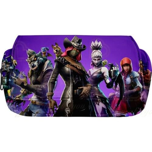 Fortnite Pencil Case Pencil Bag Big Storage Pencil Box Back To School Pen Case Game Cartoon Stationery Kids Birthday Gifts