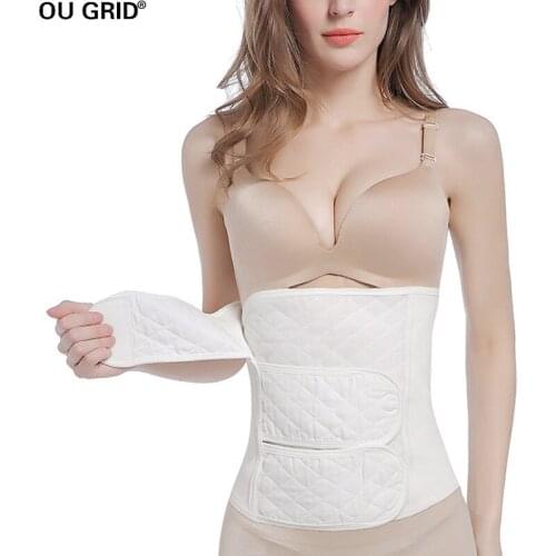 Postpartum Support Recovery Belt,Waist Pelvis Belly Belts Gauze Girdle Binder Body Shaper Postnatal Belly Wrap Waist