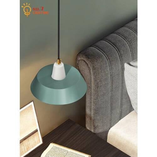 Nordic Ins Simple Modern Pendant Lights Iron Art Glass Led E27 Hanging Lamp Bedroom Bedside Living/Dining Room Bar Study Cafe