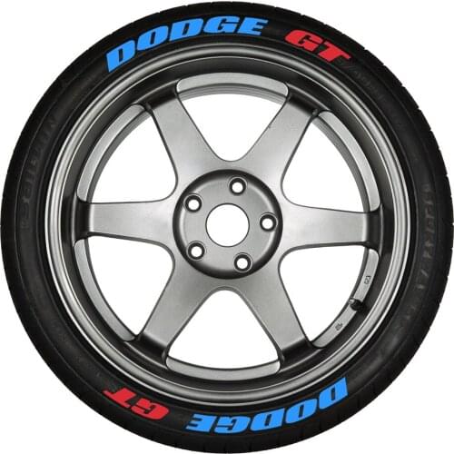 Random Combination 0.75inch 3D Alphabet Emblem Numbers Rubber Tire Letters Sticker Wheel Decals Stickers Reifen Tyle Letters