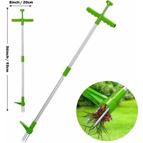Long Handle Weed Remover Durable Garden Lawn Weeder Outdoor Yard Grass Root Puller Garden Planting Tool