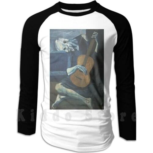 Old Guitarist By Picasso hoodies long sleeve Old Guitar Guitarist Picasso Pablo Escobar Music Musician Artist Six