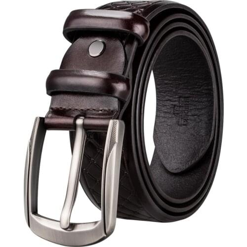 SZ-0003-B 2017 Barry.Wang New Fashion Designers Pin Buckle Leather luxury Belts Business Male Pin buckle Belts for Mens