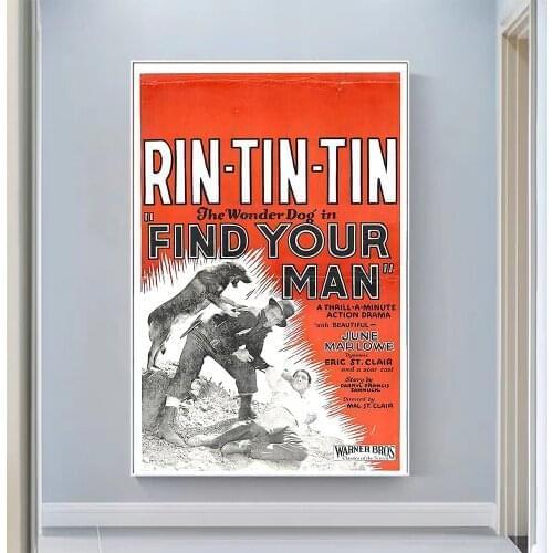 V0797 Find Your Man Vintage Classic Movie Wall Silk Cloth HD Poster Art Home Decoration Gift