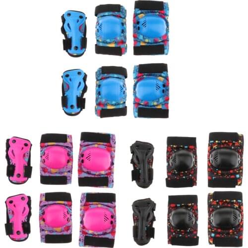 Skateboard Skating Knee Elbow Wrist Pad Protective Gear Guards