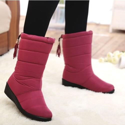 Shoes Woman Warm Fur Women Platform Boots Fashion Snow Boots Womens Winter Boots Warm Snow Footwear Winter Shoes Botines Mujer