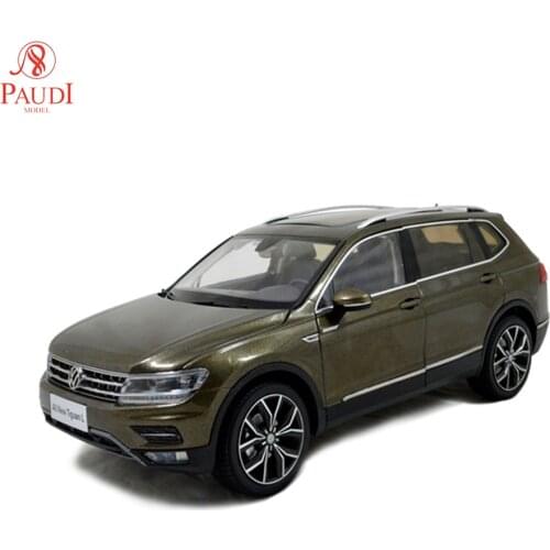 1/18 1:18 1 18 Scale VW New Tiguan L 2017 Brown Static Simulation Diecast Alloy Miniature Model Car Doors Open