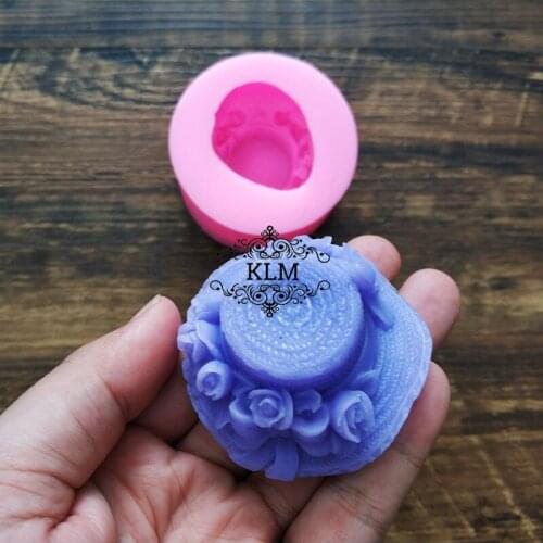 1PCS Ladys Hat Shape Fondant Cake Decoration Mold For Party Birthday Handmade Soap Chocolate Mold