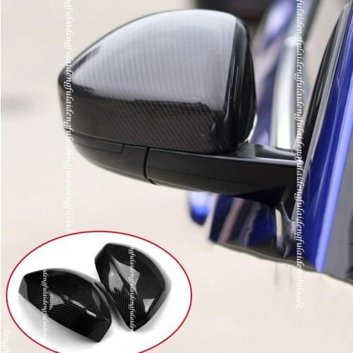 2pcs For Jaguar E-PACE 2018-2021 Real Carbon Fiber Side Rearview Wing Mirror Moulding Cover Trim Car Accessories