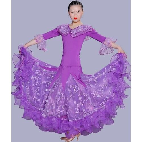 2020 Sexy Lady Ballroom Dance Costumes Top&Skirt 8 Colors IceSilk Women Adult Professional Jazz Suit Tango Latin Dress DW0038