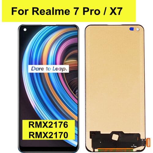 For OPPO Realme 7 Pro RMX2170 / Realme X7 6.40" TFT LCD Display Touch Screen Digitizer Assembly Replacement