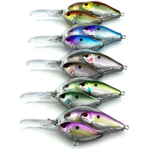 9.7cm 17g Artificial School of Fish Minnow Fishing Lure with Feather Tail Laser Hard Plastic Fake Bait Crankbait Swimbait