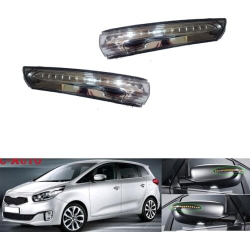 Car Rearview Mirror LED Turn Light Signal Lamp Flashing Light for KIA Rondo RP CARENS 2013-2017 87614A4000 87613A4000