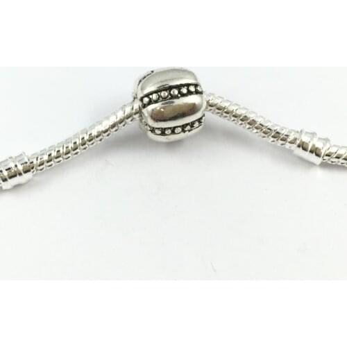 Oval Shape Safety Bead Clip Stopper European Beads Fit Charm Bracelets & Bangles