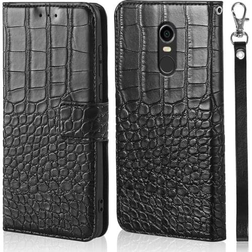 DOREXLON phone Case for Xiaomi Redmi Note 4 Case Crocodile texture leather flip Case For Xiaomi Redmi Note 4X Case Cover