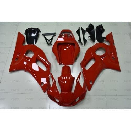 For YZF R6 1998 - 2002 Fairing Kits YZF600 R6 2001 Red Plastic Fairings YZF600 R6 1999 Fairing Kits Unpainted