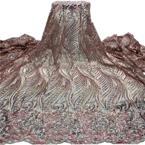 SJ Lace French Lace Fabric 2021 High Quality Lace African Lace Fabric Nigerian Embroidered Lace Fabrics For Wedding xh4-78