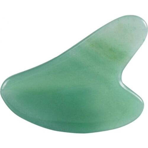 Natural Jade Gua sha Stone Board Massage Rose Quartz Guasha Plate Jade Face Massager Scrapers Tools For Face Neck Back Body