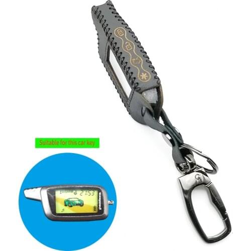 Fashion Leather Key Case For Pantera Car Alarm SLK-675RS SLK-868RS SLK-450SC SLK-650RS SLK-850RS SLK-468 LCD Remote Shell Cover