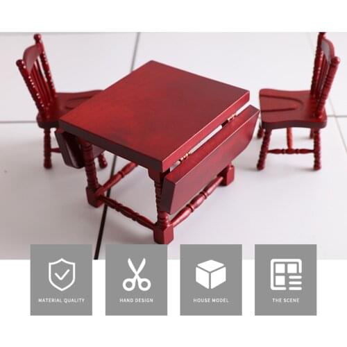 1:12 Doll House Table Chair Set Mini Layout Living Room Home Gift for Kids