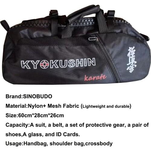 Professional Kyokushin Bag for Training Sport Bag Karate Lightweight Handbag Multifunction Waterproof Backpacks