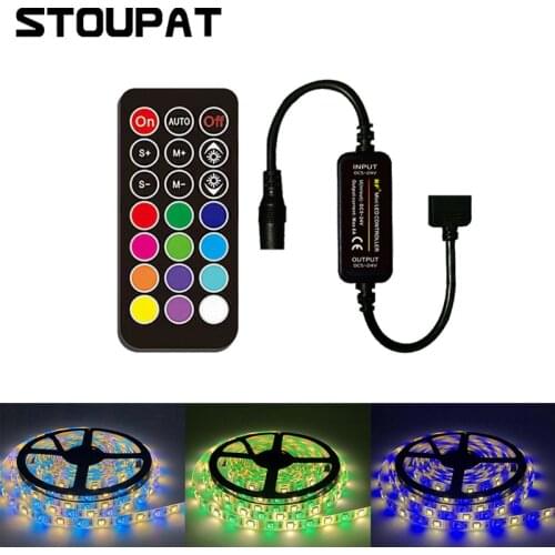 RF 21 Keys 5pin RGBW Wireless Remote Controller LED Strip Light Controller for 3528 5050 DC5-24V Dream Color Tape Light Dimmer