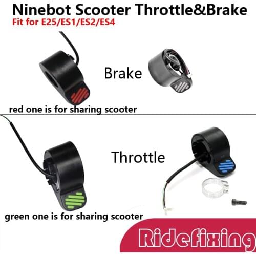 Ridefixing Portable ABS Electric Scooter Finger Throttle Brake For Ninebot E25/ES1/ES2/ES4 Electric Scooter Replacement Parts