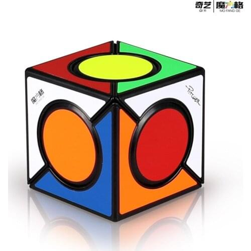 QiYi FangYuan Speed Cubo Magico Stickerless Black FangYuan Professional Cubes Children Mini Puzzle Educational Toy