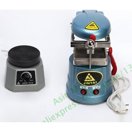 Dental Lab Round Vibrator Vibrating Oscillator + Vacuum Forming Molding Machine