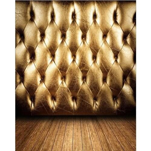 Gold Bed Head Wood Floor backdrops High quality Computer print scenic photography studio background