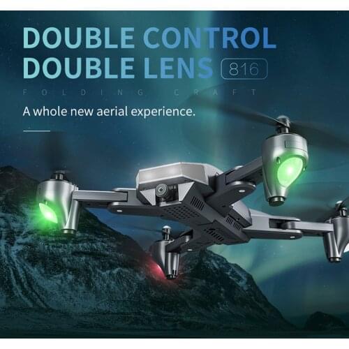 Visuo XS816 Foldable Drone with Dual Camera 4K WiFi FPV Selfie Wide Angle Optical Flow Positioning RC Quadcopter Helicopter Toys