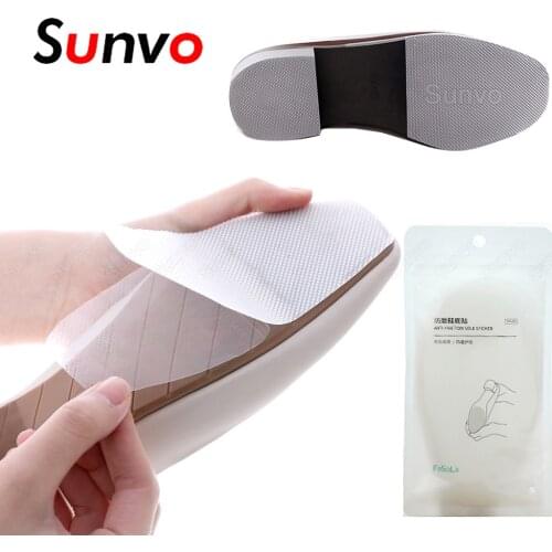 Sunvo Shoe Sole Protector for Women High Heel Leather Shoes Outsole Repair Soles Replacement Anti-slip Self-Adhesive Stickers